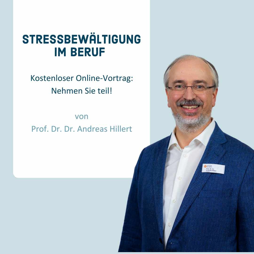 Symbolbild Kostenloser Online-Vortrag „Stressbewältigung im Beruf“