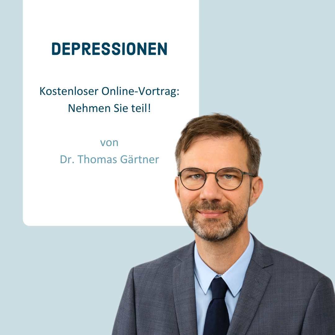 Symbolbild Kostenloser Online-Vortrag „Depressionen“